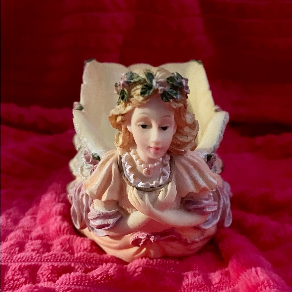 Vintage Angel Maiden Soap Dish Candy Jewel Trinket Dish Resin Material